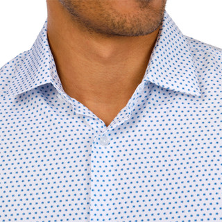 Thumbnail 3: Nautica Nautica Mens Long Sleeve Button Down Print Slim Fit Shirt 
