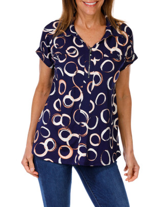 Thumbnail 1: Navy Print