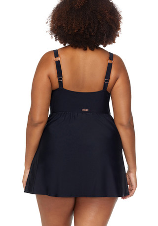 Thumbnail 2: RAISINS Raisins Plus Calabria Side-Tie Swimdress 