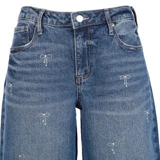 Thumbnail 4: Juicy Couture Juicy Couture Juniors Rhinestone Bow Wide Leg Jeans 