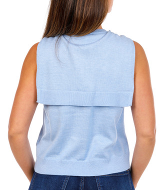 Thumbnail 3: Cece Cece Womens Sleeveless Solid Shoulder Wrap Top 
