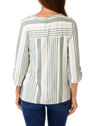 Thumbnail 2: Sage/Tan Stripes