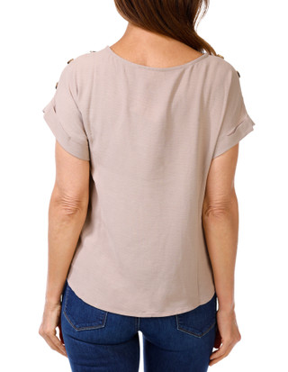 Thumbnail 2: 3RD + Malt Women's Petite Solid Top 