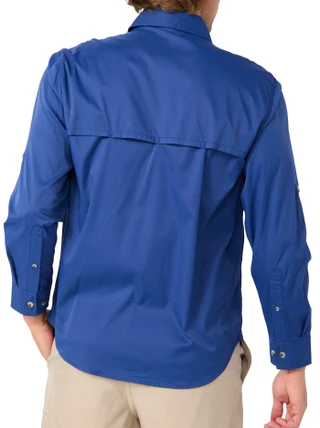 Thumbnail 4: REEL LEGENDS Reel Legends Mens Long Sleeve Water Woven Solid Shirt 