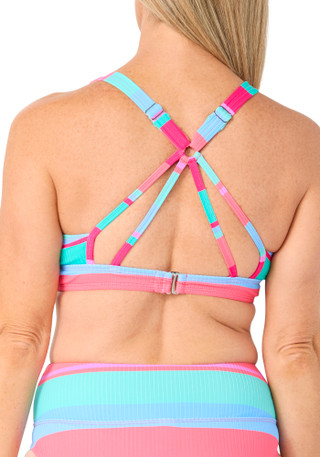 Thumbnail 2: N BY NEXT N By Next Womens Striped Sports Bra Swim Top 