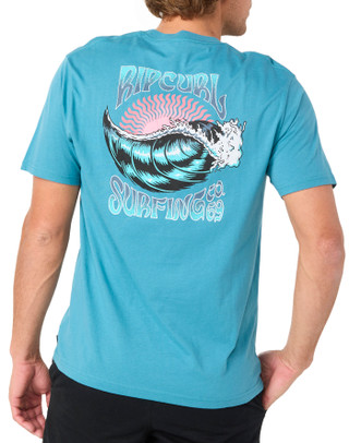 Thumbnail 3: Rip Curl Rip Curl Mens Short Sleeve Surf Screen Print Tee 