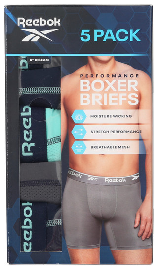 Thumbnail 1: Reebok Reebok Mens 5 Pk Performance Boxer Briefs 