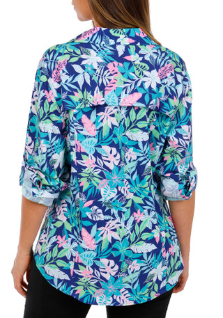 Thumbnail 4: REEL LEGENDS Women's Outdoor Wayfinder Long Sleeve Button Front Top 