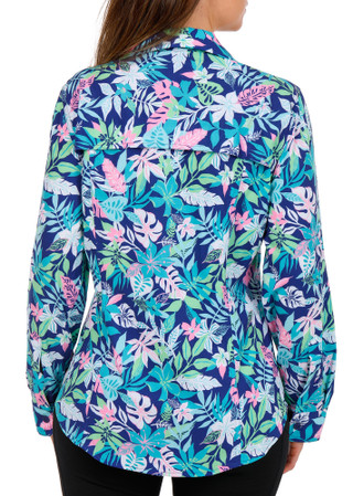 Thumbnail 5: REEL LEGENDS Women's Outdoor Wayfinder Long Sleeve Button Front Top 