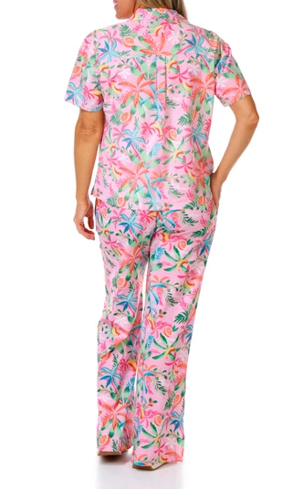 Thumbnail 5: REEL LEGENDS Reel Legends Womens Active Fruit Palm Palazzo Pants 