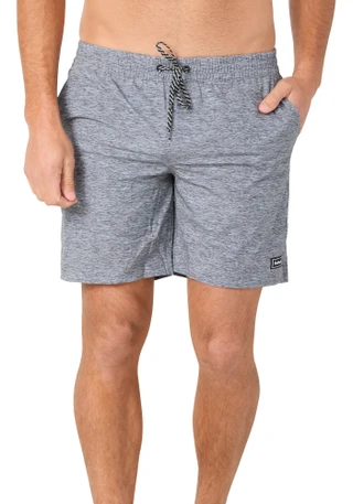 Thumbnail 2: Hurley Hurley Mens Static Volley Solid Swim Trunks 