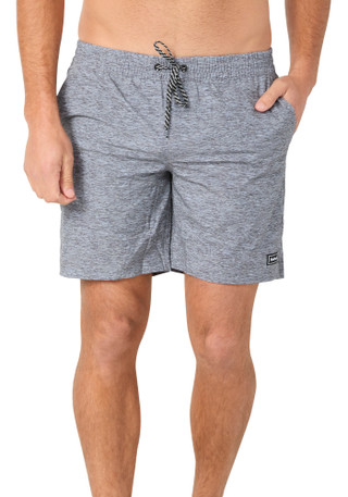 Thumbnail 1: Hurley Hurley Mens Static Volley Solid Swim Trunks 