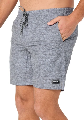 Thumbnail 4: Hurley Hurley Mens Static Volley Solid Swim Trunks 