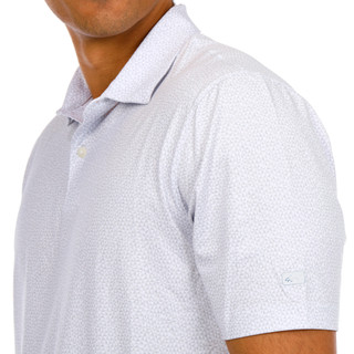 Thumbnail 3: Greg Norman Collection Greg Norman Mens Abstract Shark Tooth Print Golf Polo Shirt 
