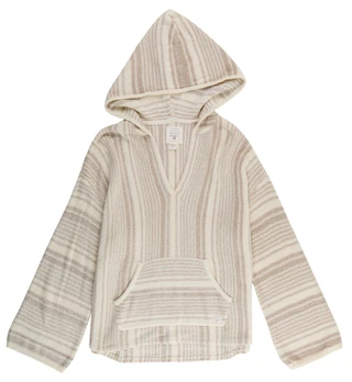 Thumbnail 1: BILLABONG Juniors Long Sleeve Striped Baja Beach Hoodie 