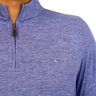 Thumbnail 3: TAILORBYRD Tailorbyrd Mens Quarter Zip Brushed Melange Shirt 