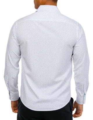 Thumbnail 2: Nautica Nautica Mens Long Sleeve Print Button Down Shirt 