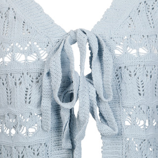 Thumbnail 3: Derek Heart Derek Heart Juniors Long Sleeve Tie Front Knit Cardigan 