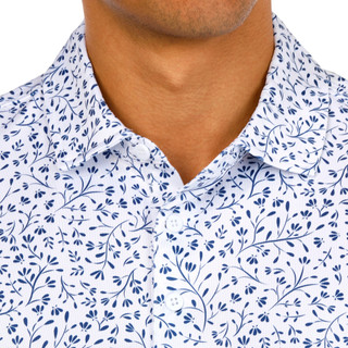Thumbnail 4: Antigua Antigua Mens Short Sleeve Printed Motion Polo 