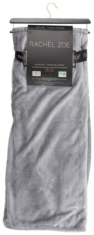 Thumbnail 2: RACHEL ZOE Rachel Zoe 60x70 Solid Luxury Minksoft Throw Blanket 