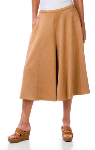 Thumbnail 1: TED BAKER Ted Baker Womens Wide Leg Faux Suede Culottes 