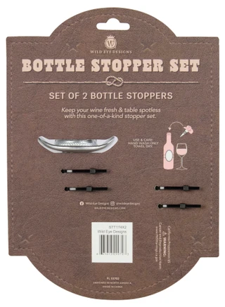 Thumbnail 2: Wild Eye Designs Wild Eye Designs 2 Pc Western Cowboy Bottle Stopper Set 