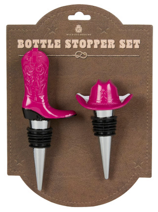 Thumbnail 1: Wild Eye Designs Wild Eye Designs 2 Pc Western Cowboy Bottle Stopper Set 