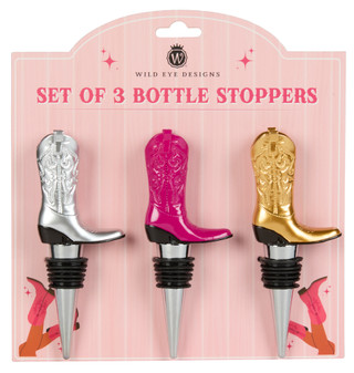Thumbnail 1: Wild Eye Designs Wild Eye Designs 3 Pc Western Cowboy Bottle Stopper Set 