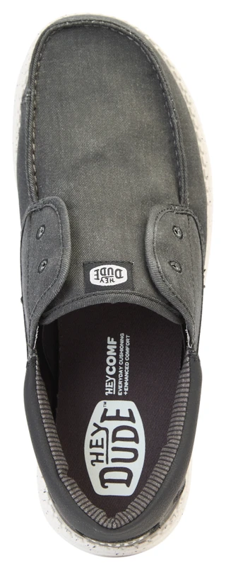 Thumbnail 4: Hey Dude Hey Dude Mens Wally Cru Strecth Canvas Casual Shoes 