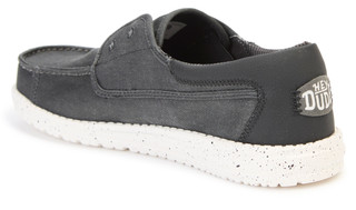 Thumbnail 5: Hey Dude Hey Dude Mens Wally Cru Strecth Canvas Casual Shoes 
