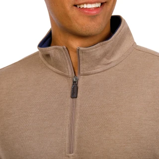 Thumbnail 3: TAILORBYRD Tailorbyrd Mens Long Sleeve French Rib Quarter Zip Top 