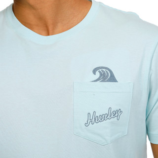 Thumbnail 3: Hurley Hurley Mens Wavy Surf Peekaboo Pocket T-Shirt 