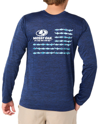 Thumbnail 3: Mossy Oak Mossy Oak Fishing Mens Long Sleeve Fishing Graphic Tee 
