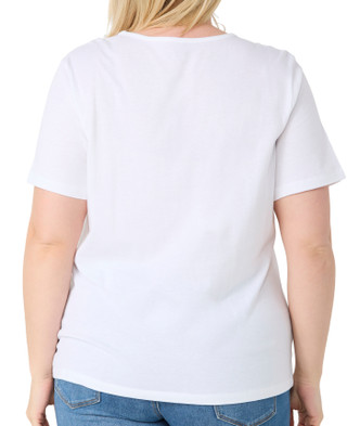 Thumbnail 2: Coral Bay Coral Bay Plus Short Sleeve Embellished Pineapple Crew Tee 