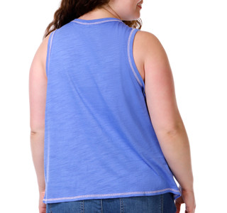 Thumbnail 3: Blue Sol Blue Sol Plus Sleeveless Luxey Solid Tank Top 
