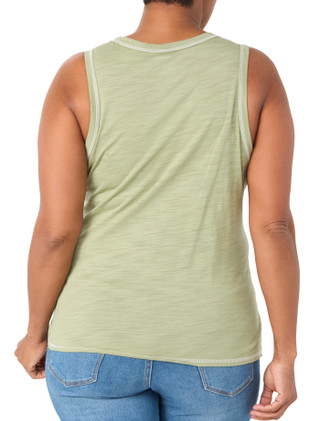 Thumbnail 2: Blue Sol Blue Sol Plus Sleeveless Luxey Solid Tank Top 
