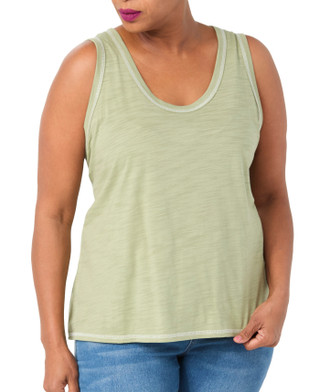 Thumbnail 1: Blue Sol Blue Sol Plus Sleeveless Luxey Solid Tank Top 