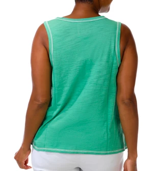 Thumbnail 4: Blue Sol Blue Sol Plus Sleeveless Luxey Solid Tank Top 
