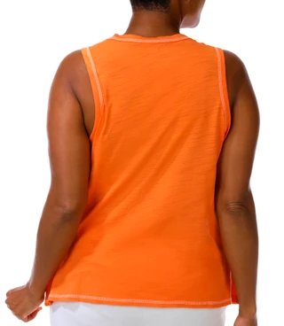 Thumbnail 2: Blue Sol Blue Sol Plus Sleeveless Luxey Solid Tank Top 
