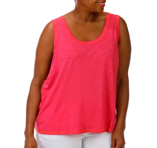 Thumbnail 1: Blue Sol Blue Sol Plus Sleeveless Luxey Solid Tank Top 