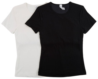 Thumbnail 2: Yogalicious Yogalicious Womens Active 2 Pk Heavenly Ribbed Tees 