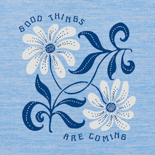 Thumbnail 3: Life is Good Life is Good Womens Good Things Are Coming Daisies Tee 