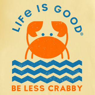 Thumbnail 2: Life is Good Life is Good Womens Crafty Be Less Crabby Geometric Tee 