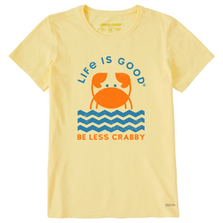 Thumbnail 1: Life is Good Life is Good Womens Crafty Be Less Crabby Geometric Tee 