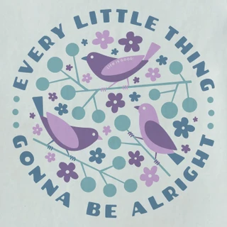 Thumbnail 2: Life is Good Life is Good Womens Crafty Three Little Birds Crusher Tee 