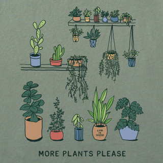 Thumbnail 2: Life is Good Life is Good Womens More Plants Crusher Short Sleeve Tee 