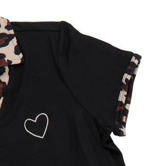 Thumbnail 3: Jolie & Joy Big Girls 2 Pc Leopard Collard Top & Pants Set 