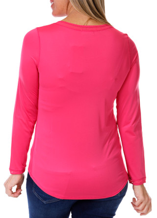 Thumbnail 2: Golftini Golftini Womens Active Long Sleeve Mesh Trim Top 