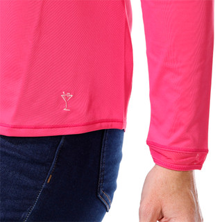 Thumbnail 3: Golftini Golftini Womens Active Long Sleeve Mesh Trim Top 