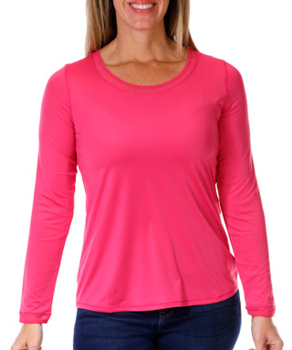 Thumbnail 1: Golftini Golftini Womens Active Long Sleeve Mesh Trim Top 